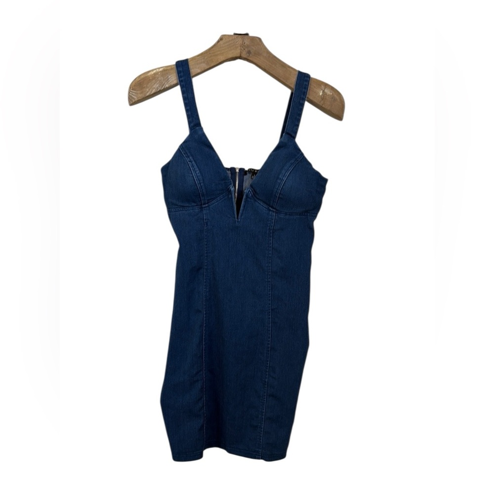 Haute Monde Indigo Denim Dress